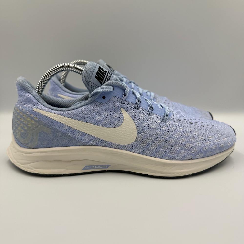 Nike Air Zoom Pegasus 35 Women Size 8.5 Blue ‎ White Running Shoes Sneakers